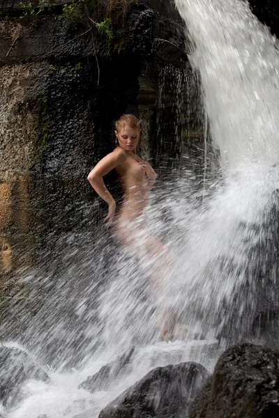 stock image Young Nude Woman Swimming