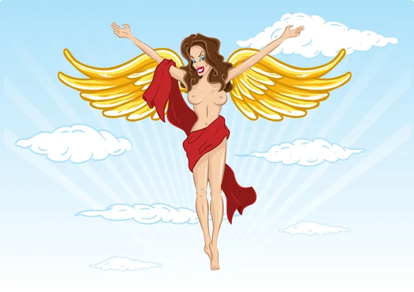 stock vector Sexy angel vector illustration