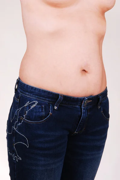 stock image Body of a young girl.